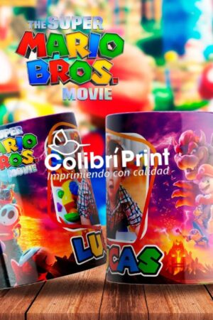 Taza de todos los personajes Mario Bros