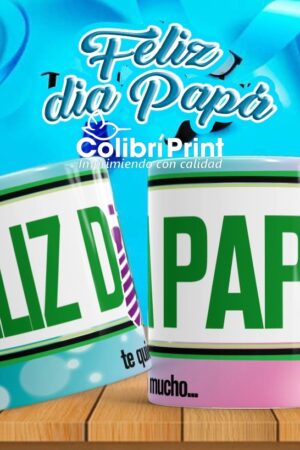Taza Feliz Día Papá te quiero mucho