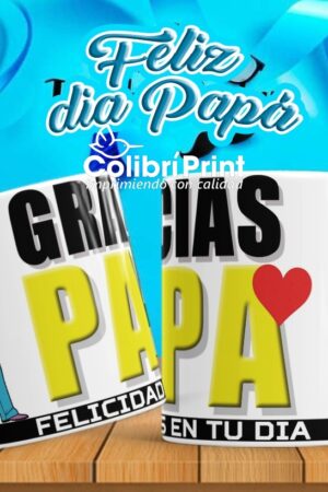 Taza Gracias papá felicidades en tu día