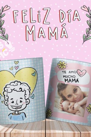 Taza "Te amo mucho mamá"