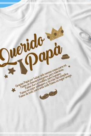 Playera para papá, "Querido papá"
