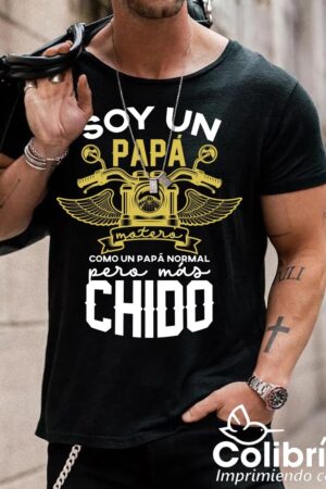 Playera "Soy un papá motero"