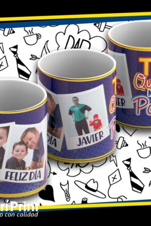 Taza "Te quiero mucho papá"