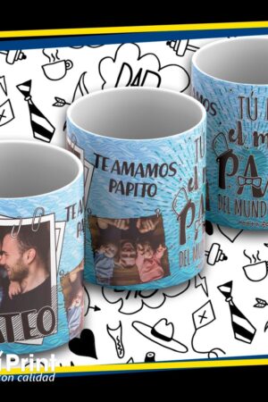 Taza papá colibrí print tu eres el mejor papá