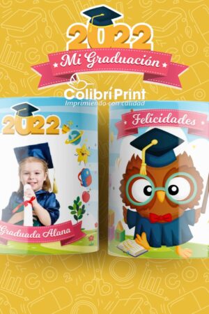 Taza para graduación con foto de tu hij@