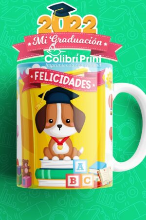 Taza para graduación, felicidades