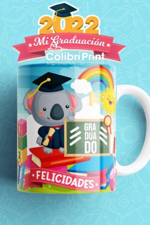 Taza para graduado felicidades