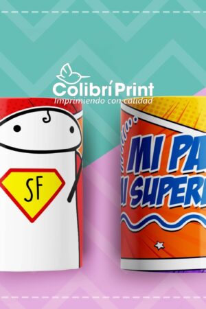 Taza "Mi papá un super héroe"