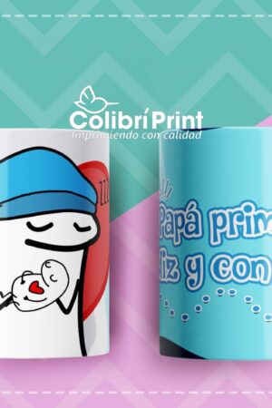 Taza "Papá primerizo, feliz y con sueños"