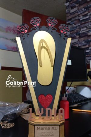 Trofeo del Huarache para mamá