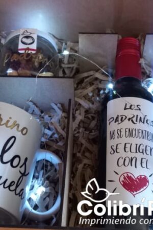 Caja de regalo para padrinos