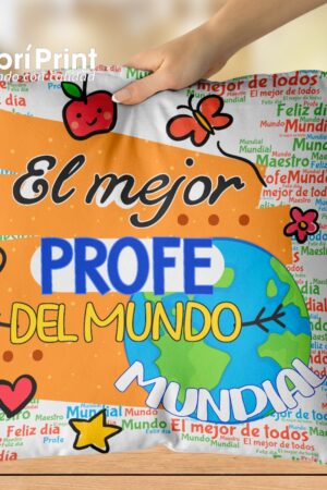 Cojín "El mejor profe del mundo mundial"