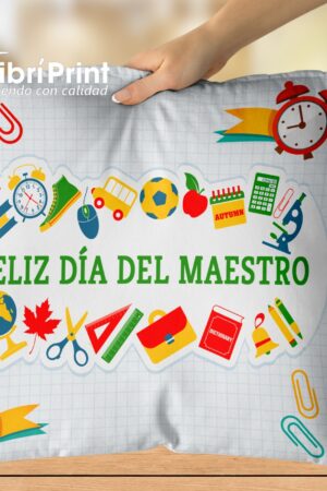 Cojín "Feliz Día Del Maestro"