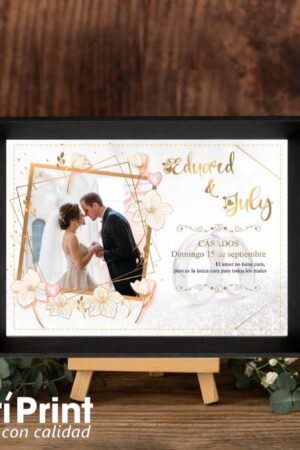 Cuadro decorativo para matrimonio