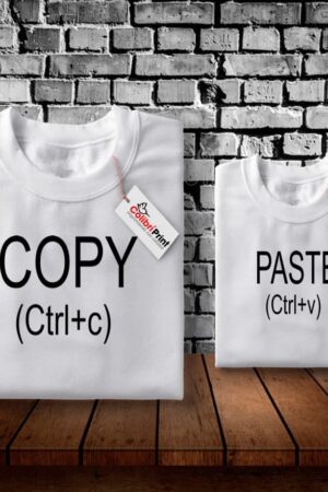 Playera duo papá e hijo, "Copy, Paste"