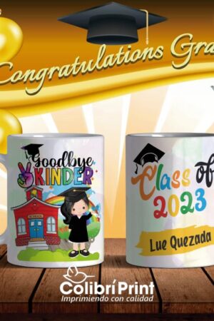 Taza para graduación goodbye kinder