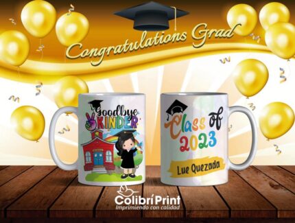 Taza para graduación goodbye kinder