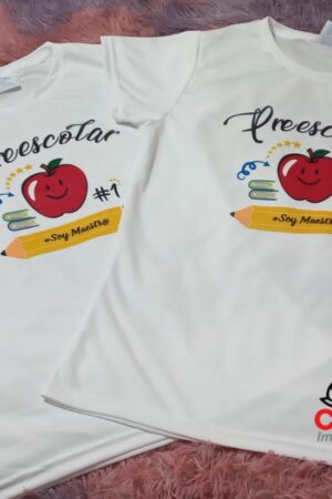 Playera Para Maestra preescolar