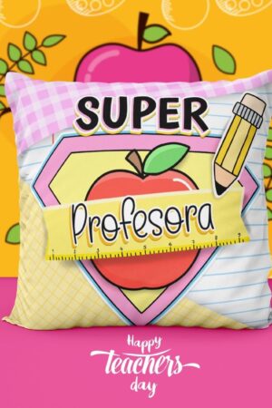 Cojín "Super profesora"