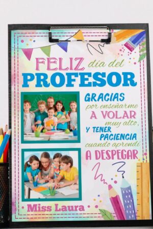 Cuadro decorativo "Gracias por enseñarme..."