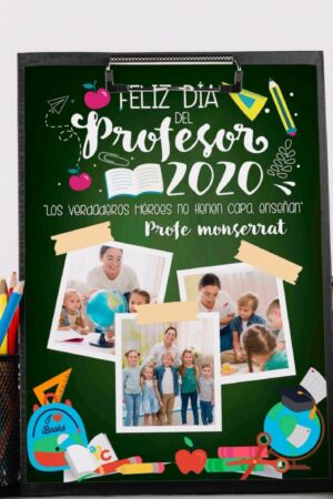 Cuadro decorativo "Feliz día del profesor"