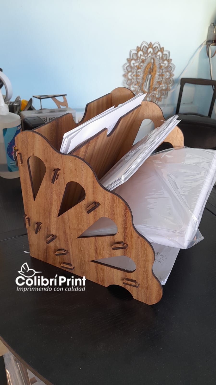 Organizador de hojas para escritorio