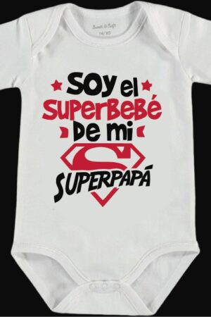 Pañalero "Soy el superbebé de mi superpapá"