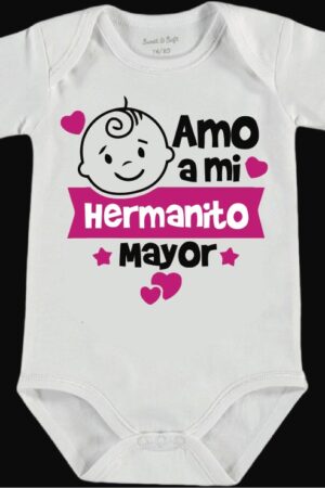 Pañalero "Amo a mi hermanito mayor"