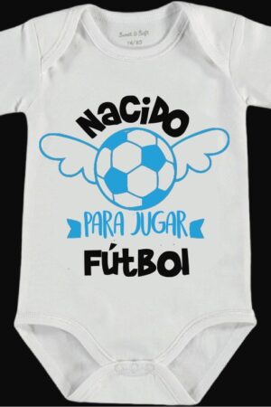 Pañalero "Nacido para jugar fútbol"