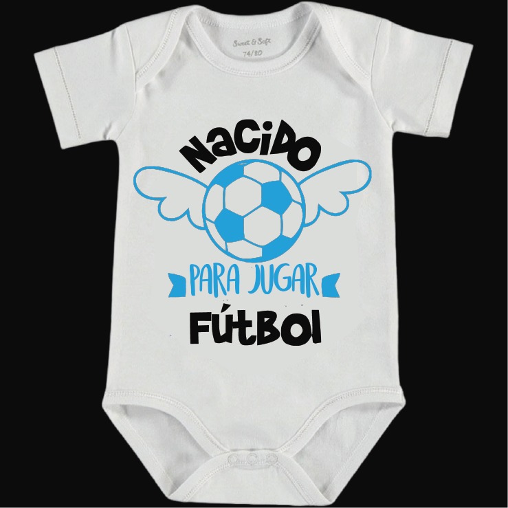 Pañalero "Nacido para jugar fútbol"