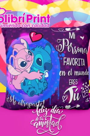 Cojín stitch "Mi persona favorita en el mundo eres tú"