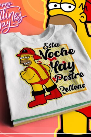 Playera "Esta noche hay postre relleno"
