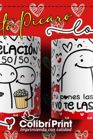 Taza flork "Relación 50/50..."