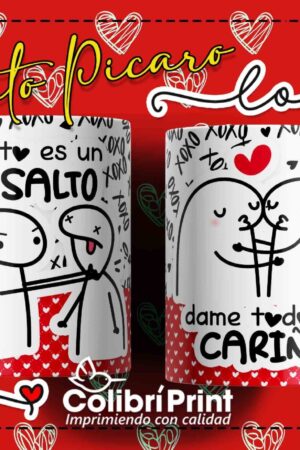 Taza flork "Esto es un asalto dame todo tu cariño"