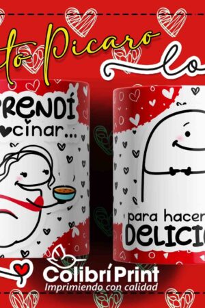 Taza flork "Aprendí a cocinar para hacerte el delicioso"