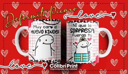 Taza flork "Muy caro el huevito kinder, ni que la sorpresa fueras tu"