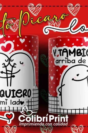 Taza flork "Te quiero a mi lado y también encima de mi"